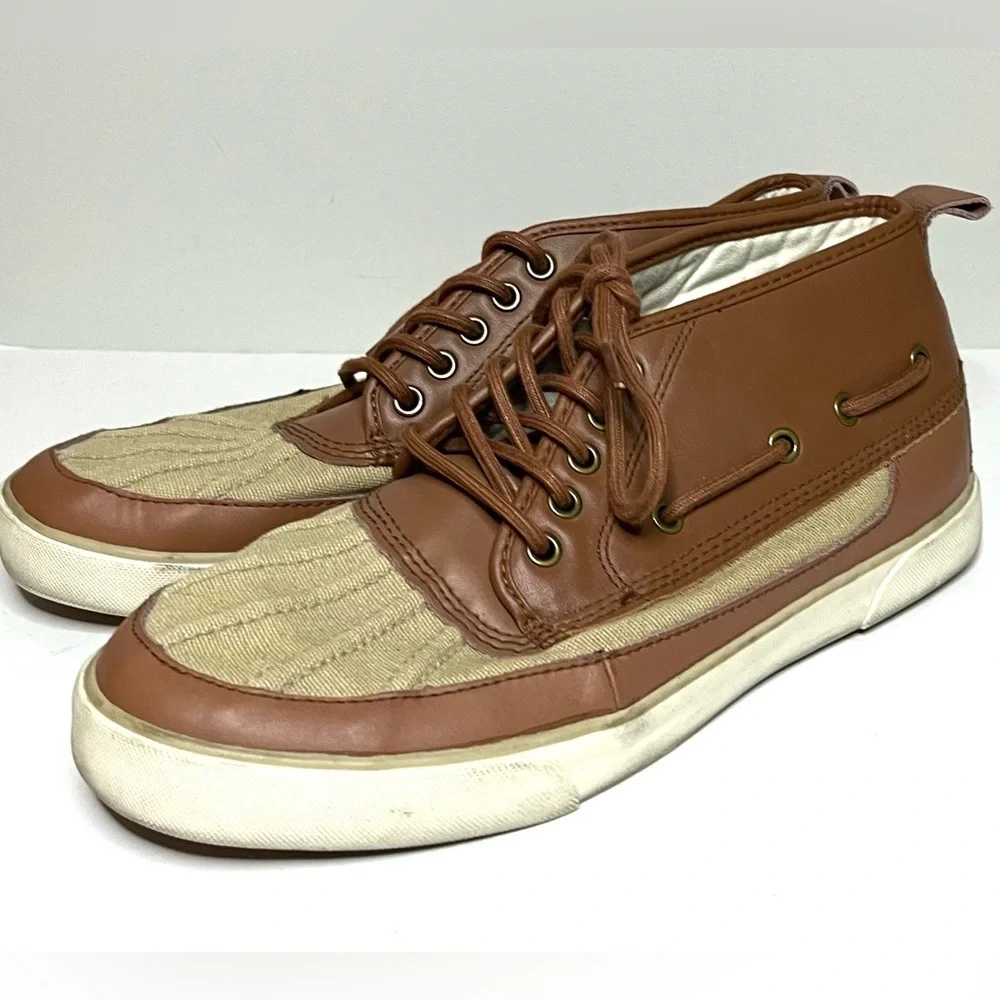 Polo Ralph Lauren Parkstone Lace Up Boat Shoes Sneakers Sz 10